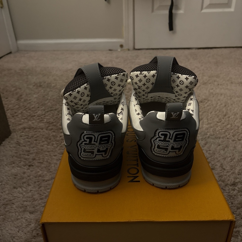Louis Vuitton Gray and Black Sneakers